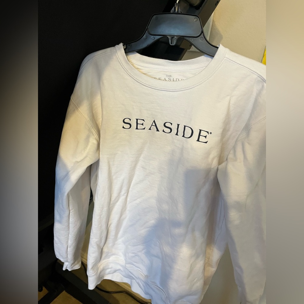 White Women's Crew Neck Sweater
